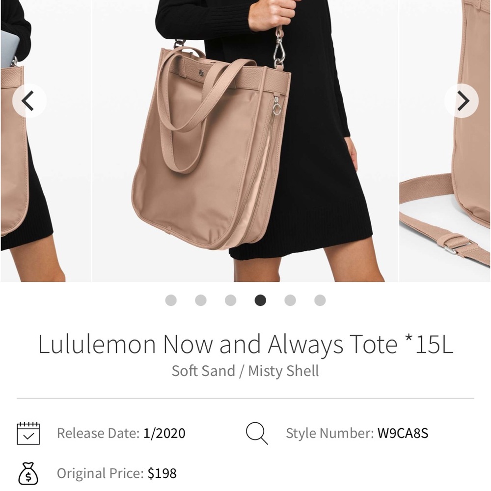 lululemon athletica Now and Always Expandable tote .